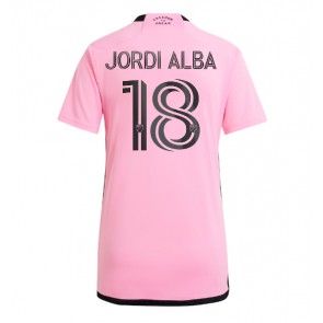 Inter Miami Jordi Alba #18 Dámské Domácí Dres 2024-25 Krátký Rukáv